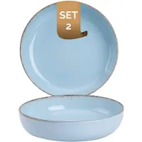 Palmer Tiefer Teller Antigo 19 cm Hellblau Porzellan 2 Stück