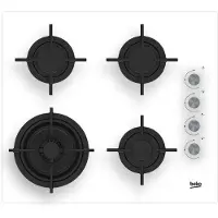 Beko HILW64122SW Kochfeld Weiß Integriert 60 cm Gas 4 Zone(n)