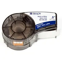 Brady M21 B499 Nylon Etikettenband 12.7mm X 4.8m Schwarz Weiß - 110894
