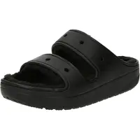 Crocs Classic Cozzzy Thermoplastische Damen Schwarz Sandalen