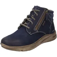 Josef seibel Conny 52 Frauen Schnürung Leder Stiefelette Mit Seite Reißverschluss Ozean – undefined / Ozean