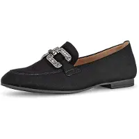 Gabor 65.210 Damenschuhe - elegante Slipper - Halbschuhe schwarz Elegant
