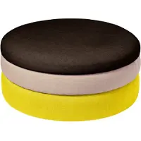Broste Copenhagen Teichhocker gelb/beige/dunkle Traube Ø68cm