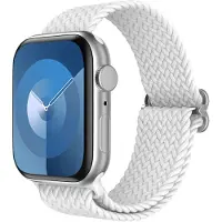 IMoshion Gewebtes Nylonarmband für Apple Watch | 44/45/46/49 mm - Weiß