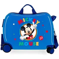 Joumma Bags Kinderreisekoffer auf Rollen / Kinderwagen MICKEY MOUSE Circle Blue, 2039821