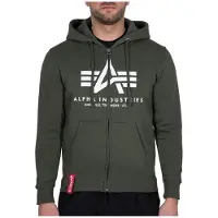 Alpha industries Kapuzensweatjacke "BASIC ZIP HOODY" Baumwollmischung, regular fit