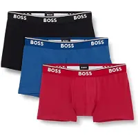 BOSS für Herren. 50475274 Pack 3 BoxershortsTrunk Blau, Rot, Schwarz (XS), Heimtextilien, Baumwolle