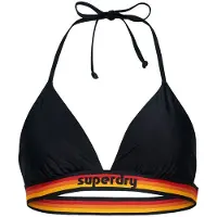 Superdry für Damen. W3010359A Triangel-Bikinioberteil mit marinefarbenem Vintage-Logo (L), Strandbekleidung, Recyceltes Polyester, Nachhalti