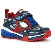 Geox Bayonyc B.D. Kinderschuhe Jungen Halbschuhe Klett Sneaker Blau