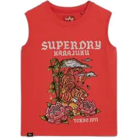 Superdry Tattoo Rhinestone ärmelloses T-shirt