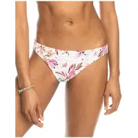 Roxy Bikini-Hose "Printed Beach Classics", Damen, Gr. XS, weiß (weiß happy tropical swim), Obermaterial:87% Nylon, 13% Elasthan., Badehosen Bikini-Hose