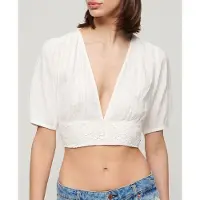 Superdry Ibiza Lace Trim Kurzarm-t-shirt