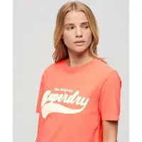 Superdry Retro Flock Relaxed Kurzarm-t-shirt