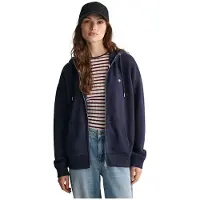 Gant Kapuzensweatjacke "SHIELD ZIP HOODIE" Grafische -Stickerei auf der Brust