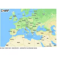 C-MAP Karte Der Adria Und Des Ionischen Meeres