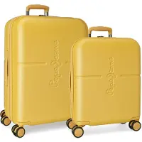 Joumma Bags PEPE JEANS Highlight Ocker, Set aus n ABS-Reisekoffern 70cm/55cm, 7689523