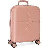 Joumma Bags PEPE JEANS Highlight Rosa Claro, ABS Reisekoffer, 55x40x20cm, 37L, 7689124 (klein)