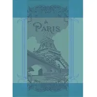 Garnier -THIEBAUT Geschirrtuch PARIS SEINE TURQUOISE 56 x 77 cm 100% Baumwolle