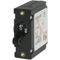 Blue Sea Systems Magnetischer Einpoliger Ac/dc-leitungsschutzschalter 40a