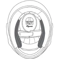AGV X3000 Wangenpolster