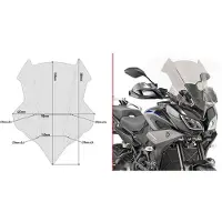 Givi D2139s Yamaha Tracer 900/tracer 900 Gt Windschutzscheibe