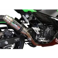 Gpr Exhaust Systems Deeptone Inox Kawasaki Z 400 18-20 Euro 4 Homologierter Slip On Schalldämpfer