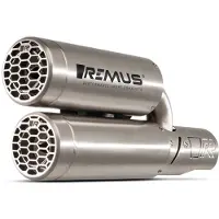 Remus Double Mesh With Removable Sound Insert For Vespa Gts 300 Hpe From 2021 Euro 5 Race Nicht Homologierter Schalldämpfer
