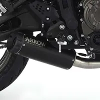 Arrow Rebel With Aluminium Dark End Cap Yamaha Xsr700 ´21-22 Homologierter Schalldämpfer
