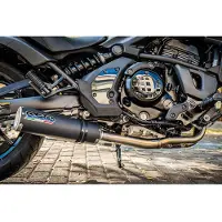 Gpr Exhaust Systems M3 Black Titanium Kawasaki Vulcan 650 S 2021-2024 E5 Round Homologiertes Vollliniensystem