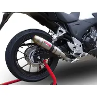 Gpr Exhaust Systems Deeptone Inox Honda Cb400 X 2013-2015 Round Homologierter Slip On Schalldämpfer