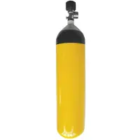 Lalizas Ersatz-druckluftflasche 6l & Ventil 300bar Gelb Gelb One Size