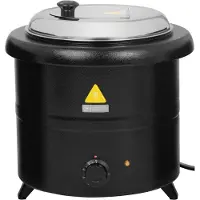 Royal Catering Elektrischer Suppenkocher Thermoskanne 13 l 600 W schwarz