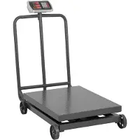 Usorteret B-Ware Plattformwaage - 1000 kg / 0,2 kg - 60 x 80 cm rollbar - LED SBS-PF-1000/200