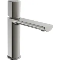 Schutte Waschtischarmatur NEW YORK, Wasserhahn Bad mit Pop Up Abflussstopfen in Graphit matt