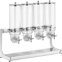 Royal Catering Müslispender - 4 x 3,5 l - 4 Behälter RCCS-3.5LSS4