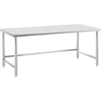 Royal Catering Edelstahl-Arbeitstisch - ECO - 200 x 90 cm - 300 kg - RCAT-200/90-PS