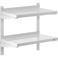 Royal Catering Expondo Wandbord - 2 Ablagen - 30 x 60 cm