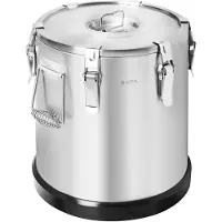 Royal Catering Thermobehälter Edelstahl - 22 L - - Gummiboden RC-TFT22