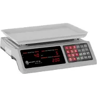 Steinberg Systems Kontrollwaage - 40 kg / 2 g - 33,7 x 23,1 x 0,6 cm - ABS-Kunststoff Wiegeschale