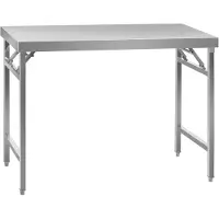 Royal Catering Edelstahl-Arbeitstisch - ECO - 60 x 120 cm - 210 kg - klappbar - RCAT-120/60KE