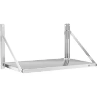 Royal Catering Expondo Wandbord - klappbar - 80 x 45 cm - 40 kg - Edelstahl