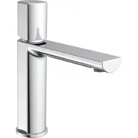 Schutte Waschtischarmatur NEW YORK, Wasserhahn Bad mit Pop Up Abflussstopfen in Chrom