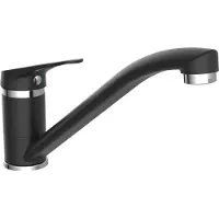 Eisl Wasserhahn Küche SPEED Spültischarmatur Schwarz matt Chrom Schwenkbar NI182SCR-B