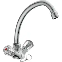 Schutte Waschtischarmatur BRILLANT, Niederdruckarmatur, Wasserhahn Bad, Chrom