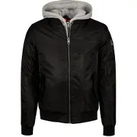 Lonsdale Herren Jacke mit Kapuze schmale Passform CLIFTON ALL SEASONS Black S