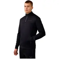 Castore Scuba 1/4 Zip Polyester Herren Schwarz Sweatshirt