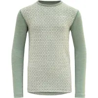 Devold Litleegga Merino Jr Thermo-Unterhemd Merinowolle, Raw White, 10