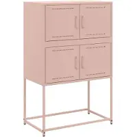 vidaXL Sideboard Rosa 68,5x38,5x107 cm Stahl