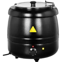 Royal Catering Elektrischer Suppentopf 10 l schwarz