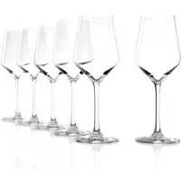 Stölzle Lausitz Weißweingläser 6er Set Revolution 365ml, 0,1l Eiche - 6er Karton, 0,1l Eiche"